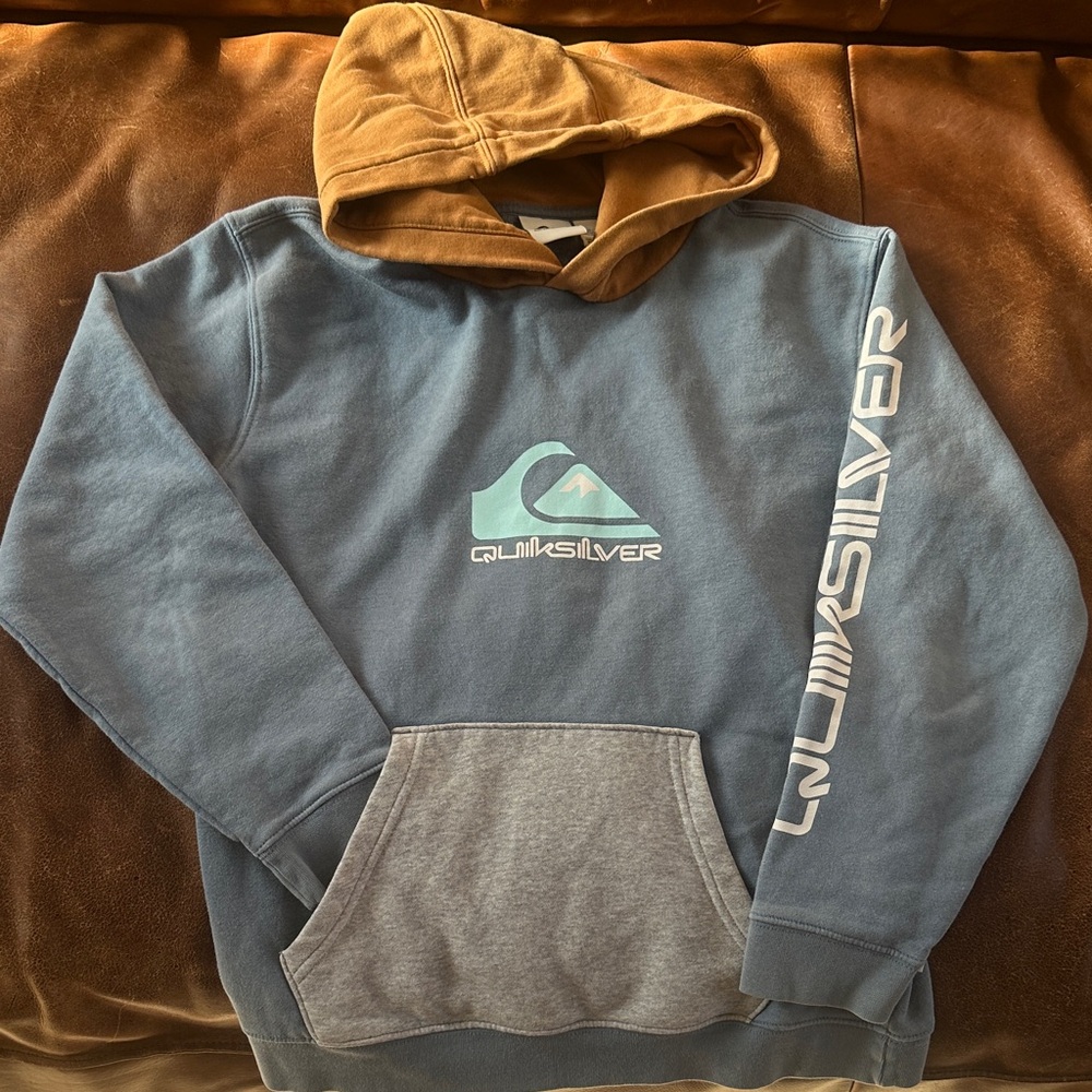 Quiksilver Two-Tone Hoodie with Logo